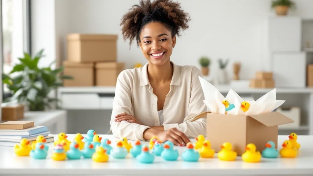 Themed duck bundles ready for gifting